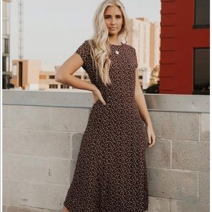 Böhme Cap Sleeve Printed Dress